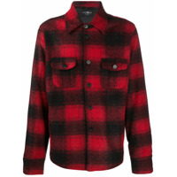 Hydrogen checked shirt jacket - Vermelho