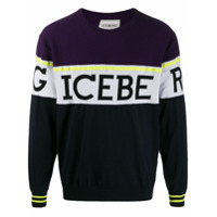 Iceberg Suéter de tricô com logo - Preto