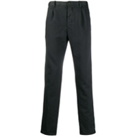 Incotex plain regular length trousers - Cinza