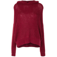 IRO Suéter de tricô com capuz - Vermelho
