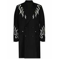 Iroquois Sobretudo com padronagem - Preto