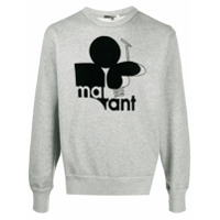 Isabel Marant Moletom com logo - Cinza