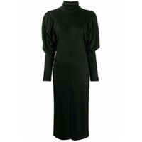 Isabel Marant Vestido midi gola alta - Preto