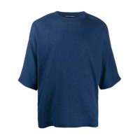 Issey Miyake Camiseta com pregas - Azul