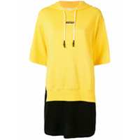 izzue Vestido bicolor com capuz - Amarelo