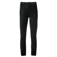 J Brand Calça slim de renda - Preto