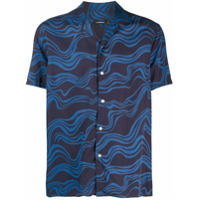 J Lindeberg Camisa com estampa de onda - Azul