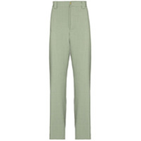 Jacquemus Calça pantalona de lã - Verde