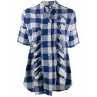 Jejia Camisa com estampa xadrez - Azul