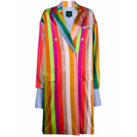 Jejia Casaco com listras arco-íris - Azul