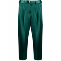 Jejia high-waisted cropped trousers - Verde