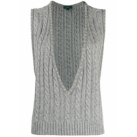 Jejia Maglia cable knit sweater vest - Verde