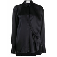 Jil Sander Blusa assimétrica - Azul