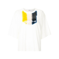 Jil Sander Camiseta com paetês - Branco