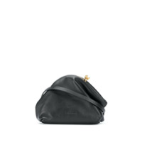 Jil Sander Clutch pequena com logo - Preto