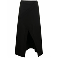 Jil Sander Saia com fenda frontal - Preto
