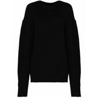 Jil Sander Suéter de tricô emlã - Preto