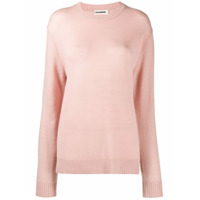 Jil Sander Suéter longo de tricô - Rosa