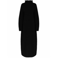 Jil Sander Vestido longo de lã - Preto