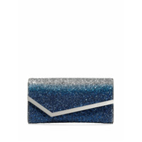 Jimmy Choo Clutch Emmie com brilho - Azul