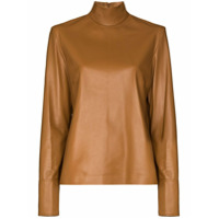 Joseph Bibo leather blouse - Marrom