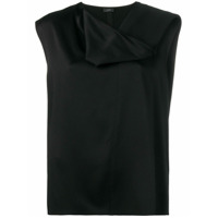 Joseph draped neck top - Preto