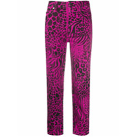 Just Cavalli Calça com animal print - Rosa