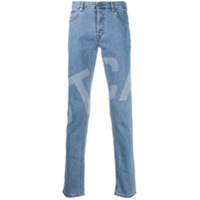 Just Cavalli Just-fit logo-print jeans - Azul