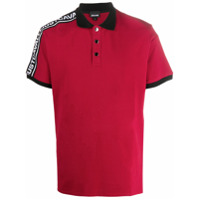 Just Cavalli logo stripe polo shirt - Vermelho