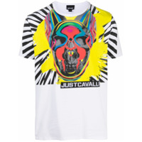 Just Cavalli skull logo T-shirt - Branco