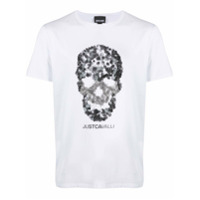 Just Cavalli skull logo T-shirt - Branco
