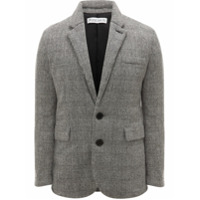JW Anderson Blazer com estampa xadrez - Cinza