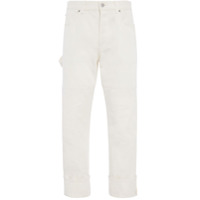 JW Anderson Calça jeans com patch - Branco
