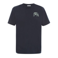JW Anderson Camiseta com logo bordado - Azul