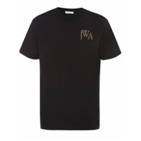 JW Anderson Camiseta com logo bordado - Preto