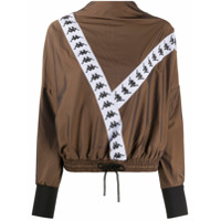 Kappa Jaqueta com logo - Marrom