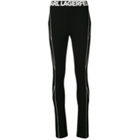 Karl Lagerfeld Calça com logo - Preto