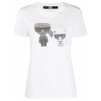 Karl Lagerfeld Camiseta Ikonik - Branco