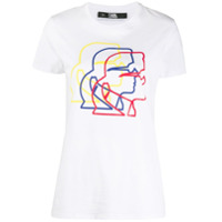Karl Lagerfeld Camiseta Karl 3D - Branco