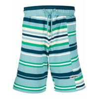 Kenzo Bermuda com listras - Azul