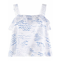 Kenzo Blusa Wave Mermaid - Branco