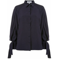 Kenzo Camisa ampla com amarração - Azul