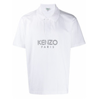 Kenzo Camisa polo com estampa de logo - Branco