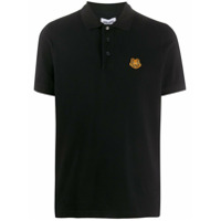 Kenzo Camisa polo com patch de tigre - Preto