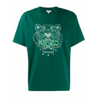 Kenzo Camiseta com bordado de tigre - Verde