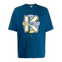 Kenzo Camiseta com estampa de logo - Azul