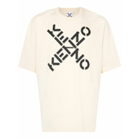 Kenzo Camiseta com estampa de logo - Neutro