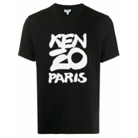 Kenzo Camiseta com estampa de logo - Preto