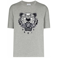 Kenzo Camiseta com estampa de tigre - Cinza