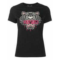 Kenzo Camiseta com estampa de tigre - Preto